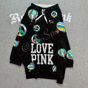 Vintage VS PINK Hot Air Balloon Peace Love Mega Rhinestone Bling Outfit - XS